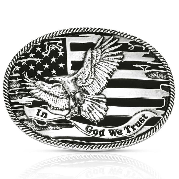 A1063S - Montana Silversmiths Forged in Freedom Buckle
