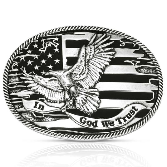 A1063S - Montana Silversmiths Forged in Freedom Buckle