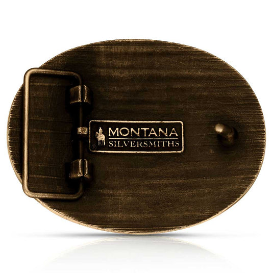 A1064C - Montana Silversmiths Liberty or Death Heritage Buckle