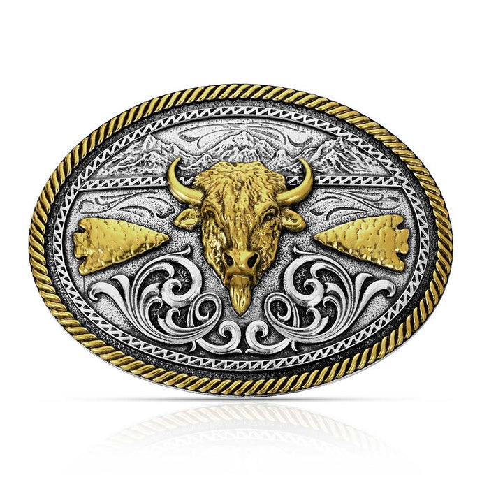 A1066P - Montana Silversmiths Buffalo Ridge Buckle
