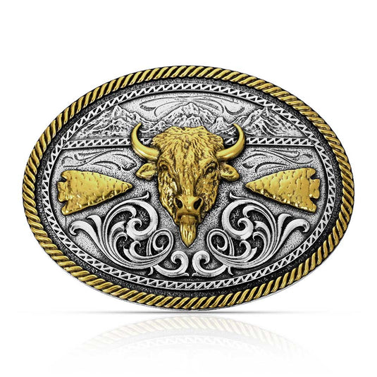 A1066P - Montana Silversmiths Buffalo Ridge Buckle