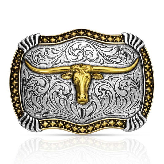 A1072P - Montana Silversmiths Longhorn Legacy Buckle