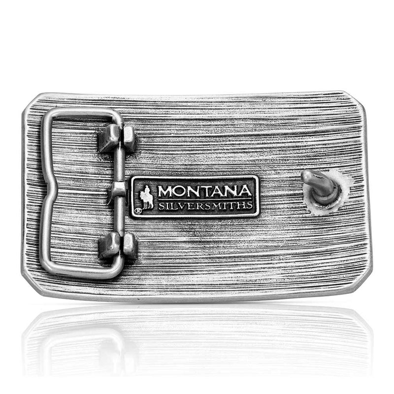Load image into Gallery viewer, A1075P - Montana Silversmiths American Cowboy Bull Rider Buckle
