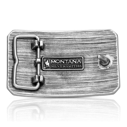 A1075P - Montana Silversmiths American Cowboy Bull Rider Buckle
