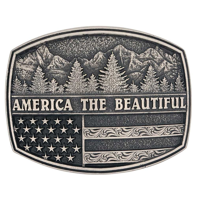 A970S - Montana Silversmiths America the Beautiful Heritage Buckle