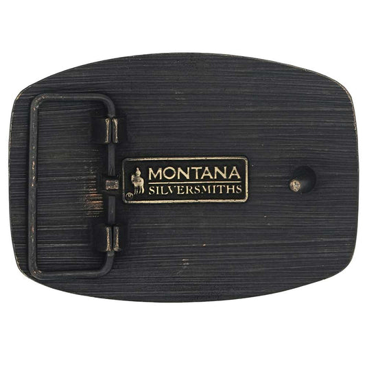 A973C - Montana Silversmiths Longhorn Legend Heritage Attitude Buckle