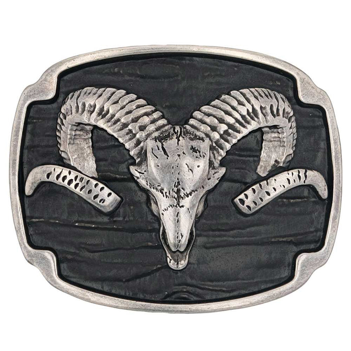 A978S - Montana Silversmiths Rocky Mountain Bighorn Sheep Attitude Buckle