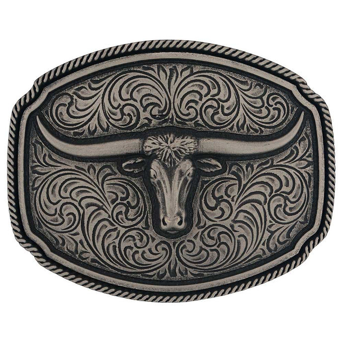 A993S - Montana Silversmiths Longhorn Soul Attitude Buckle