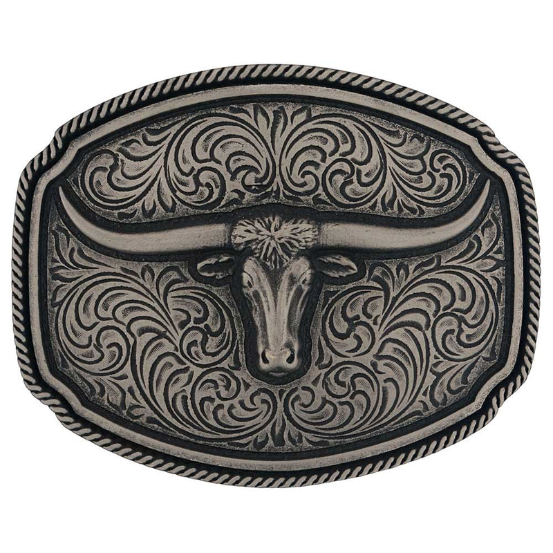 Load image into Gallery viewer, A993S - Montana Silversmiths Longhorn Soul Attitude Buckle
