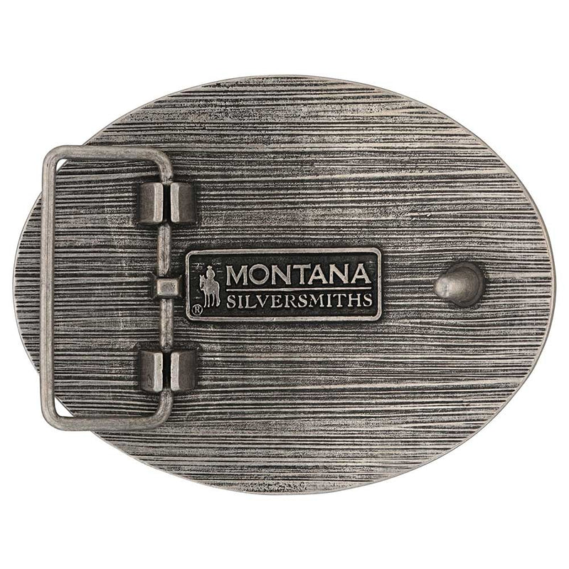 Load image into Gallery viewer, A997P - Monana Silversmiths Mountain Majesty Attitude Buckle
