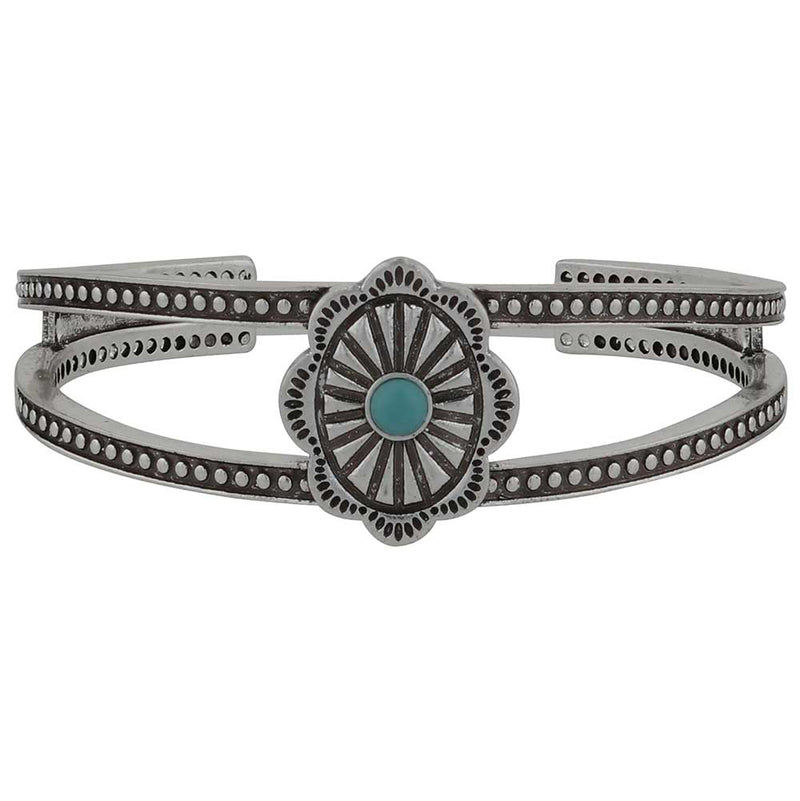 Load image into Gallery viewer, ABC6073 - Montana Silversmiths Solo Statement Concho Cuff Bracelet
