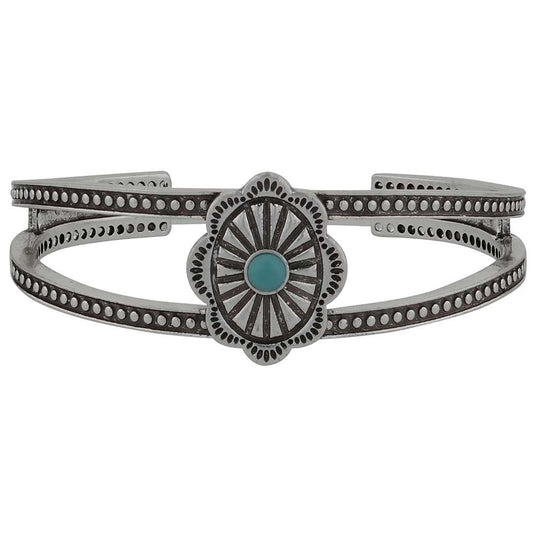 ABC6073 - Montana Silversmiths Solo Statement Concho Cuff Bracelet