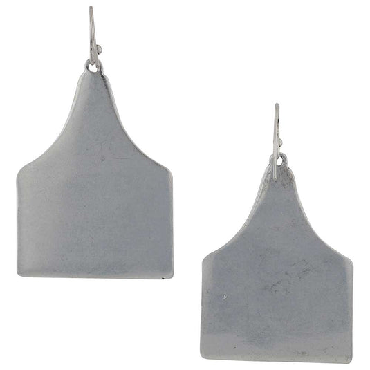 AER6078 - Montana Silversmiths On the Ranch Cow Tag Earrings