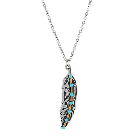 ANC5922 - Montana Silversmiths Turquoise Takeoff Attitude Necklace