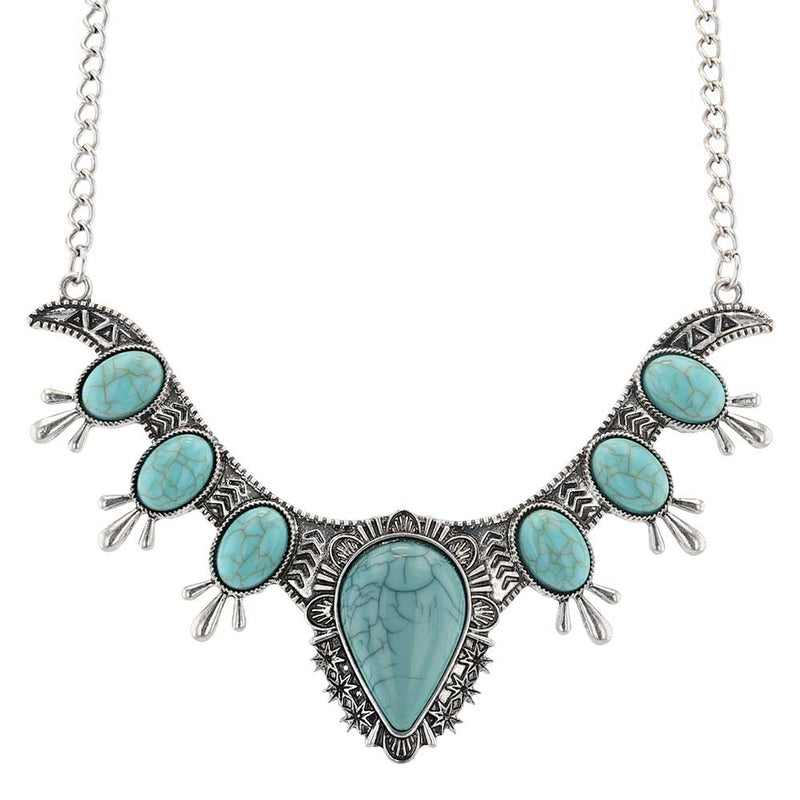 Load image into Gallery viewer, ANC5927 - Montana Silversmiths Turquoise Majesty Attitude Collar Necklace
