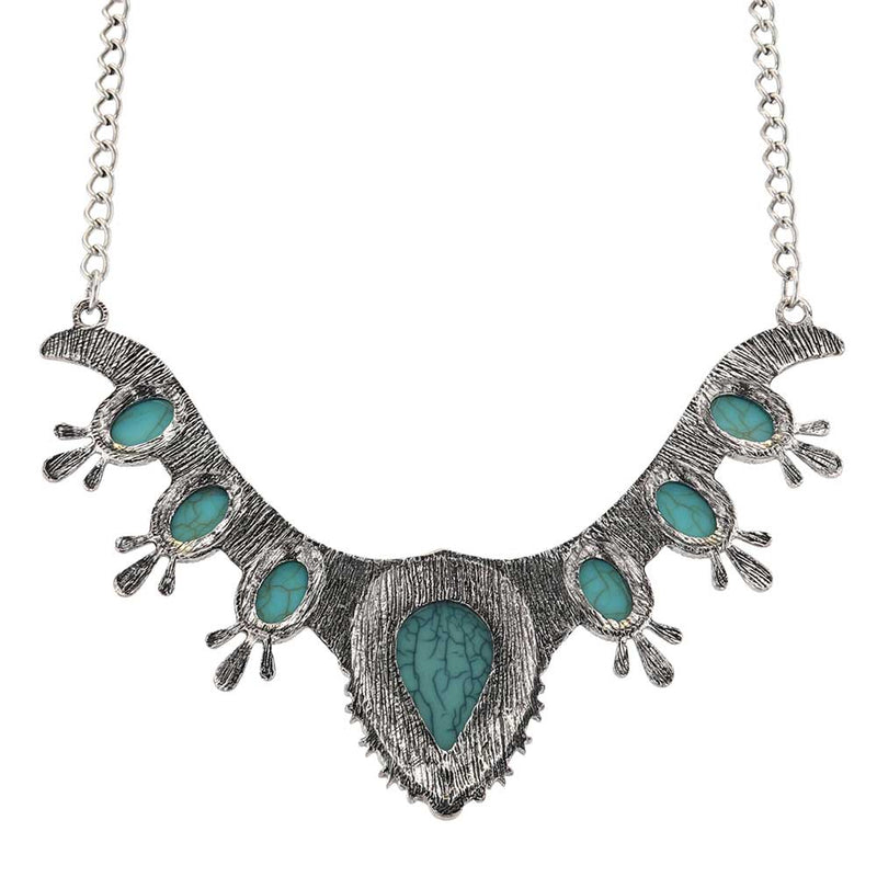 Load image into Gallery viewer, ANC5927 - Montana Silversmiths Turquoise Majesty Attitude Collar Necklace
