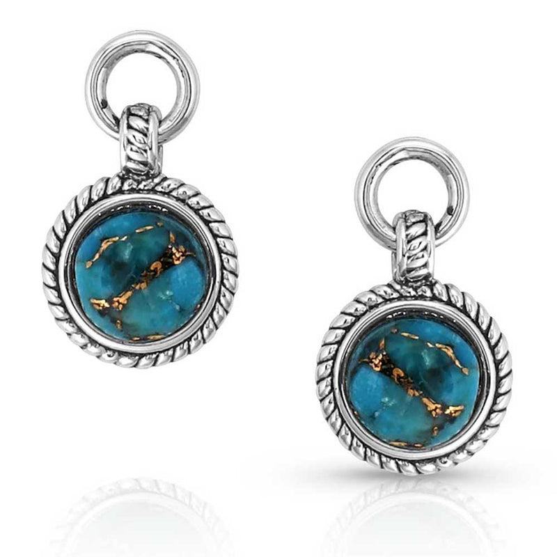 Load image into Gallery viewer, ER5649 - Montana Silversmiths Dream Out West Turquoise Earrings
