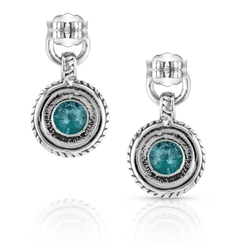 Load image into Gallery viewer, ER5649 - Montana Silversmiths Dream Out West Turquoise Earrings
