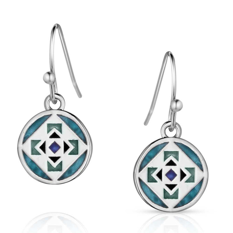 Load image into Gallery viewer, ER5775 - Montana Silversmiths Subtle Charm Turquoise Earrings
