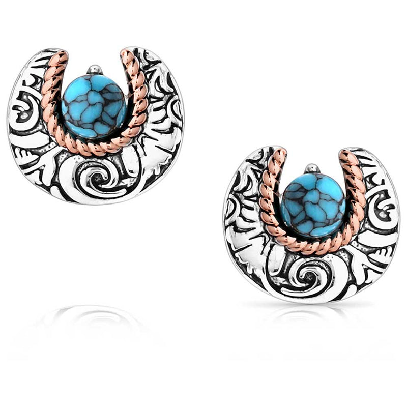 Load image into Gallery viewer, ER6028 - Montana Silversmiths Luck of the Pure Earrings
