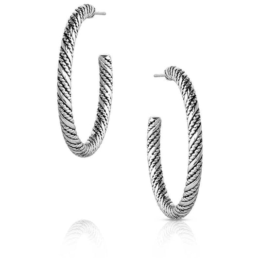 ER6033 - Montana Silversmiths Subtle Style Hoop Earrings