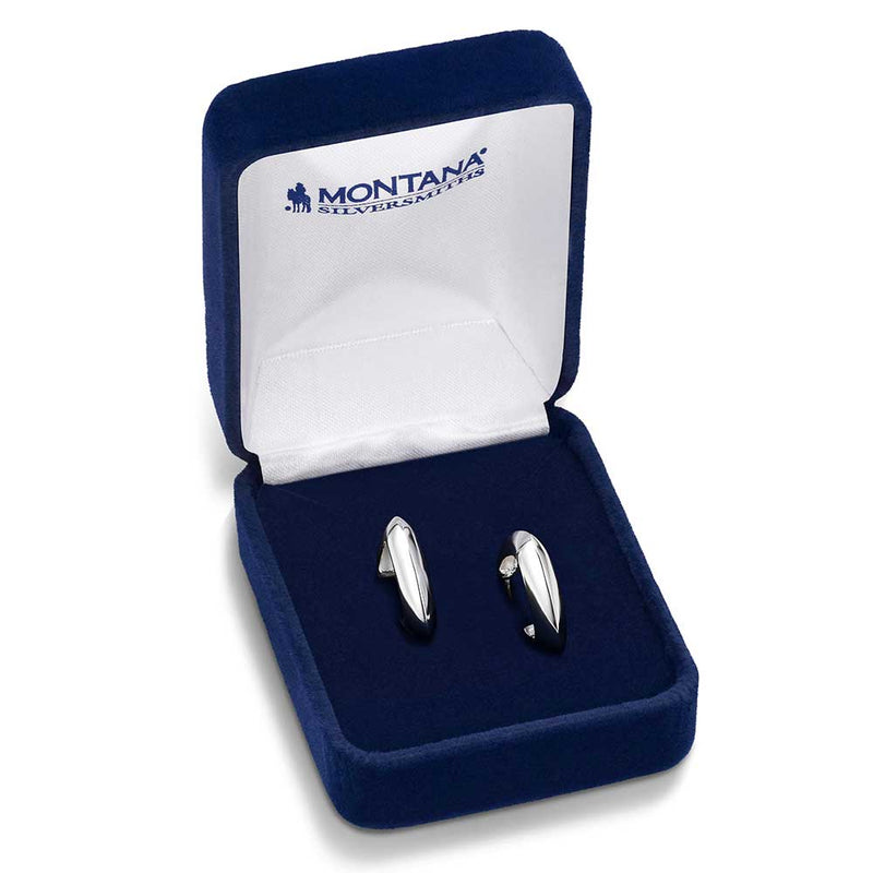 Load image into Gallery viewer, ER6214 - Montana Silversmiths Class Act Hoop Earrings

