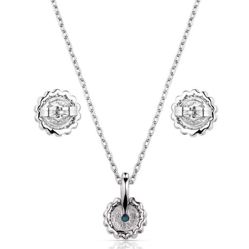 Load image into Gallery viewer, JS5954 - Montana Silversmiths Blue Waters Turquoise Jewelry Set
