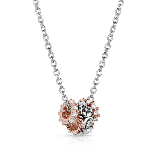 NC5784 - Wildflower Elegance Ring Necklace