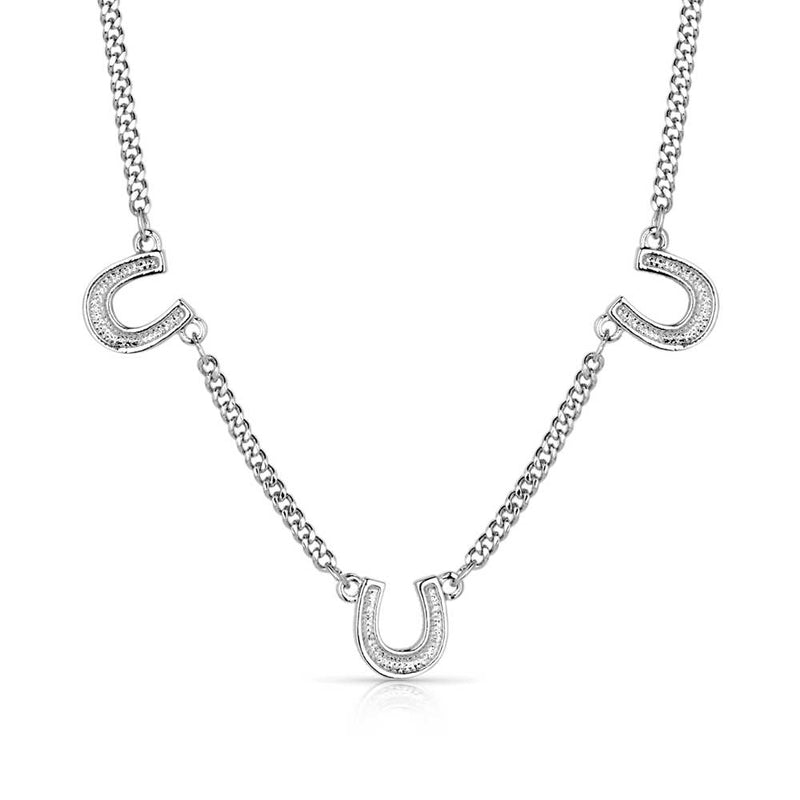 Load image into Gallery viewer, NC5788 - Montana Silversmiths Luck's Coming Around Necklace
