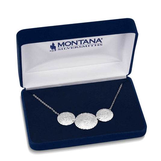 NC5813SV - Montana Silversmiths Sundance Conchos Necklace