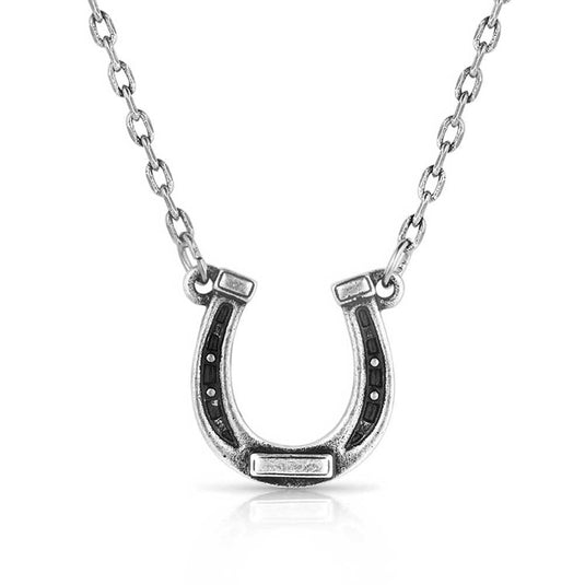 NC5860 - Montana Silversmiths Horseshoe Pendant Necklace