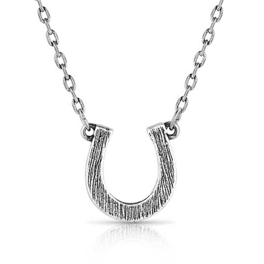 NC5860 - Montana Silversmiths Horseshoe Pendant Necklace