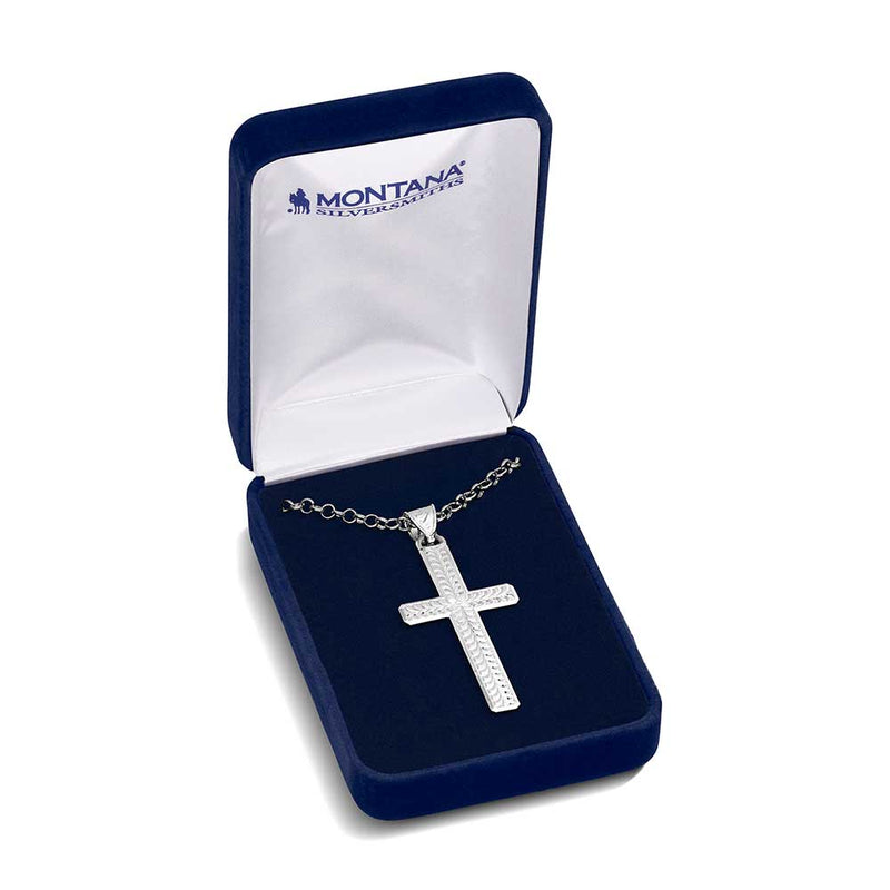Load image into Gallery viewer, NC5890 - Montana Silversmiths Brilliant Belief Cross Necklace
