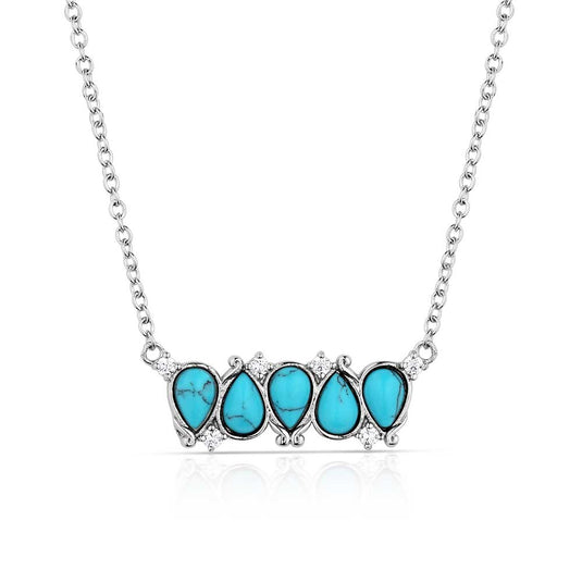 NC5952 - Montana Silversmiths Blue Sands Turquoise Necklace