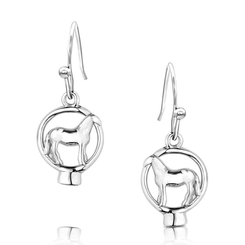 Load image into Gallery viewer, QER5971 - Montana Silversmiths Horses of the World Earrings
