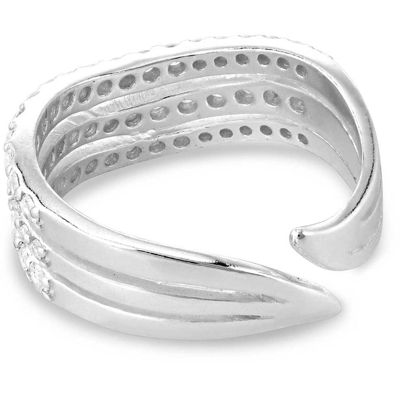 Load image into Gallery viewer, RG5609 - Montana Silversmiths Calm Waters Crystal Open Ring
