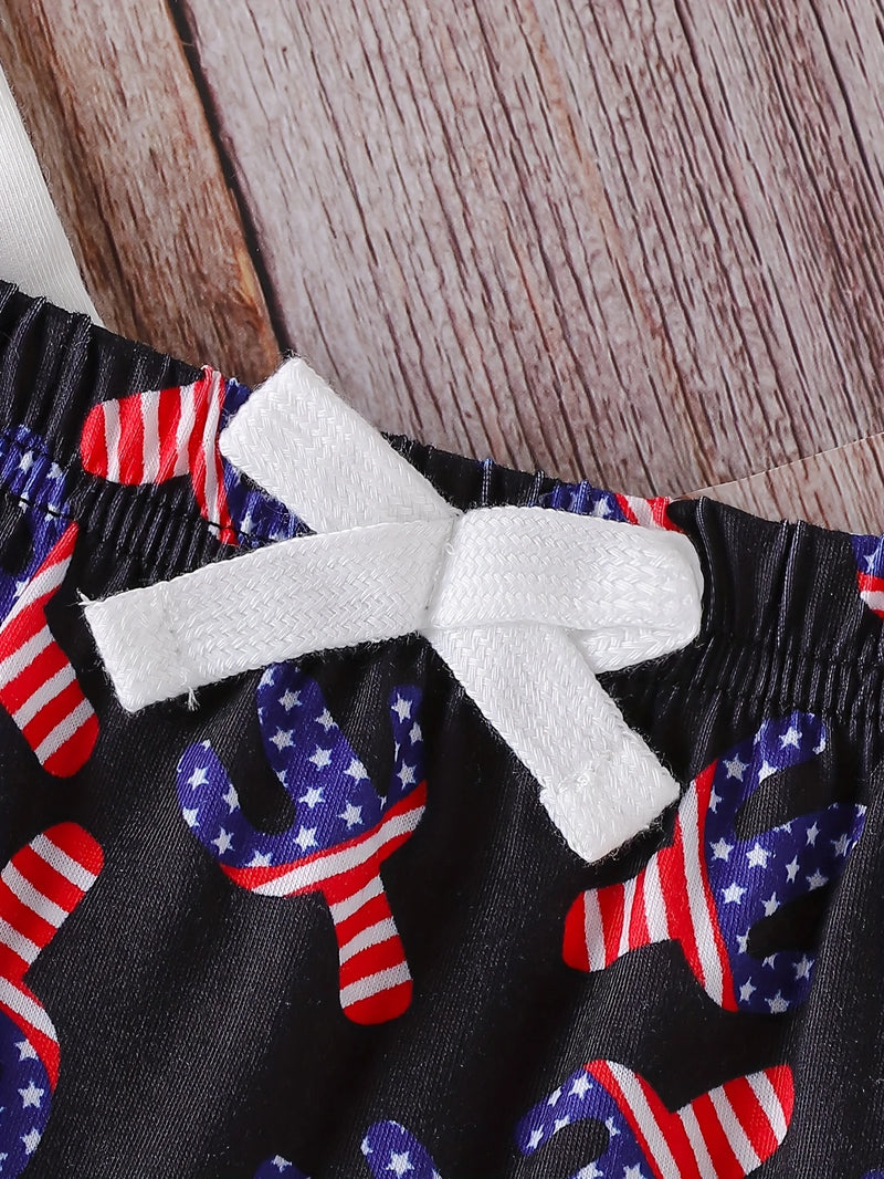 Load image into Gallery viewer, TMCHD34 - Baby &amp; Child 2 Piece Set Patriot Cow

