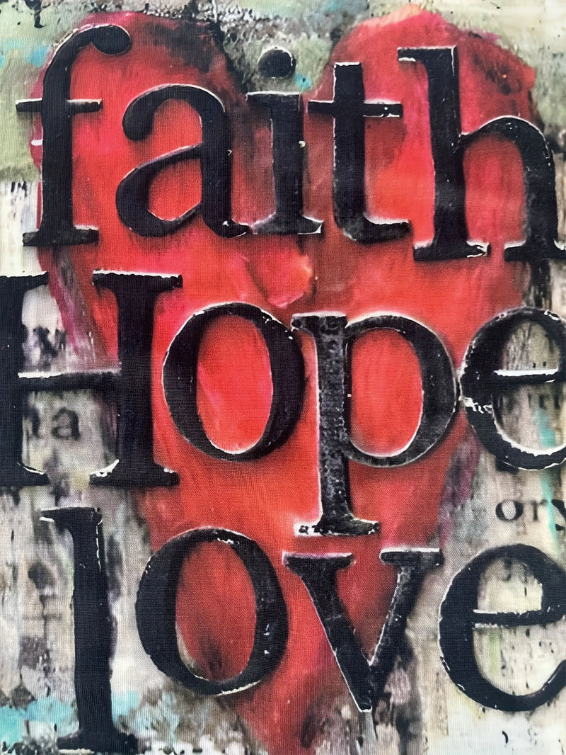 Load image into Gallery viewer, TMTSHT35 - Women&#39;s Faith Hope Love T Shirt
