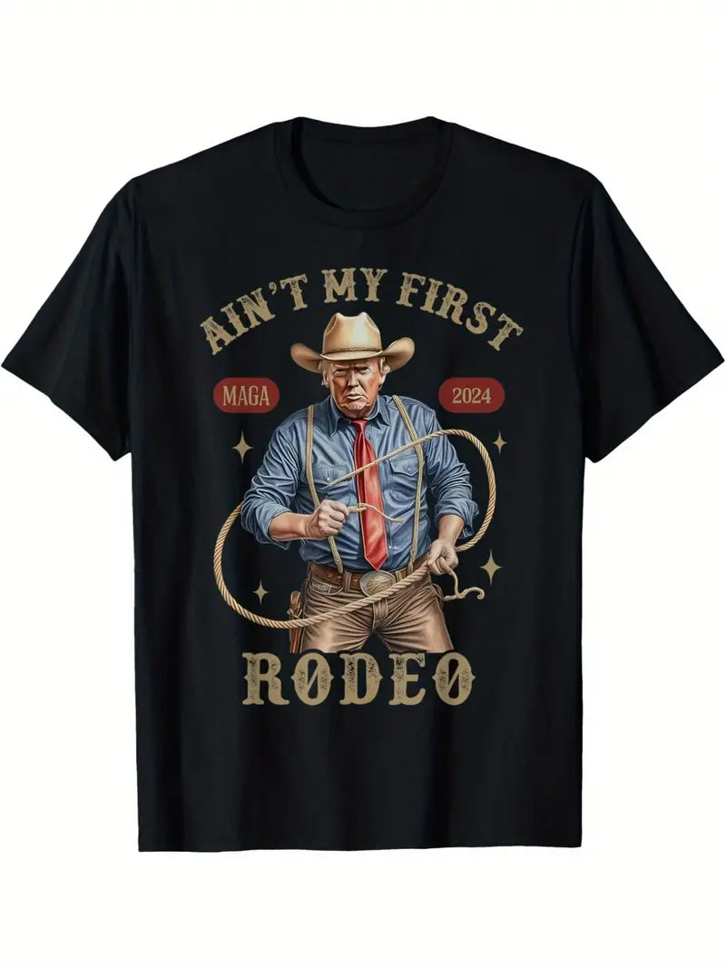Load image into Gallery viewer, TMTSHT69 - Donald Trump Rodeo T Shirt
