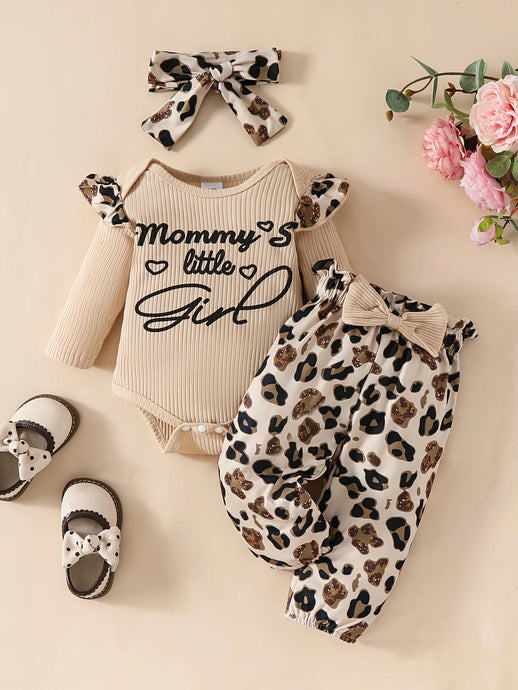 TMCHD22 - Infant 3 Piece Girl's Romper Set