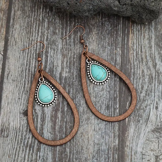 TMER2 - Wood Drop & Dangle Earrings