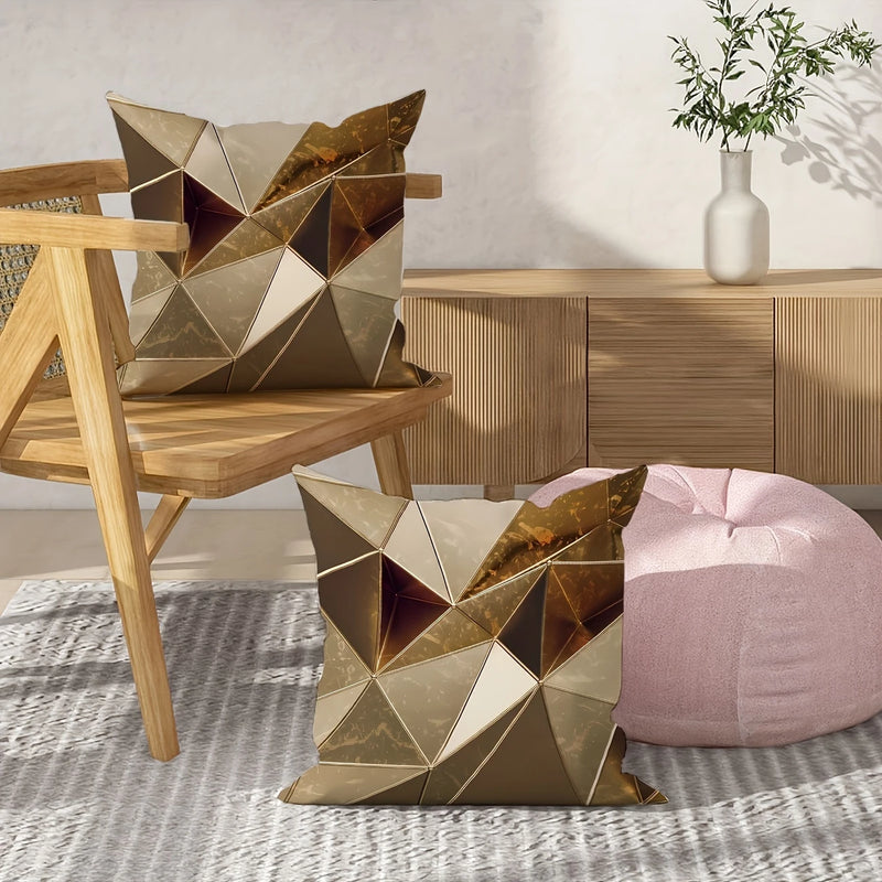 Load image into Gallery viewer, TMPL104 - 2 Piece Set - 18&quot; x 18&quot; Geometric Print Throw Pillows

