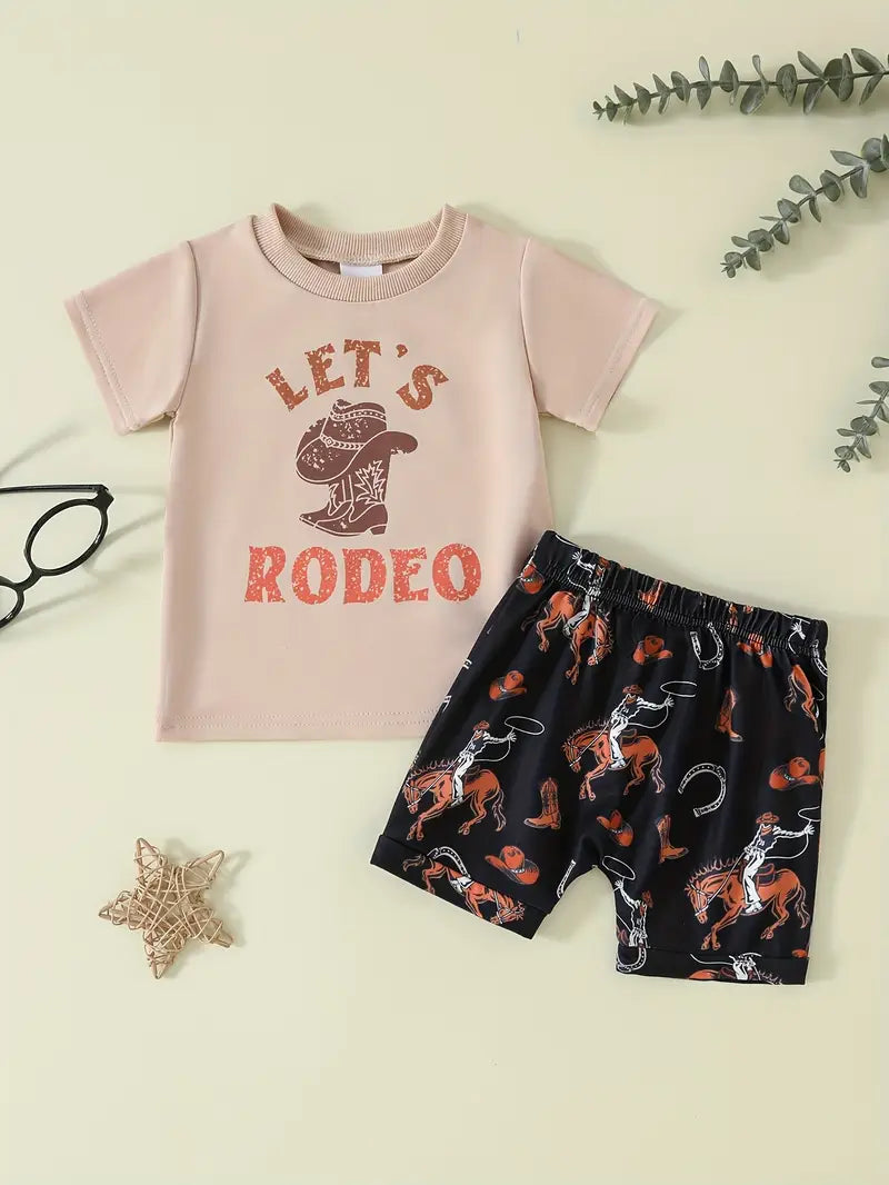 Load image into Gallery viewer, TMCHD43 - Baby &amp; Child Let&#39;s Rodeo 2 Piece Set
