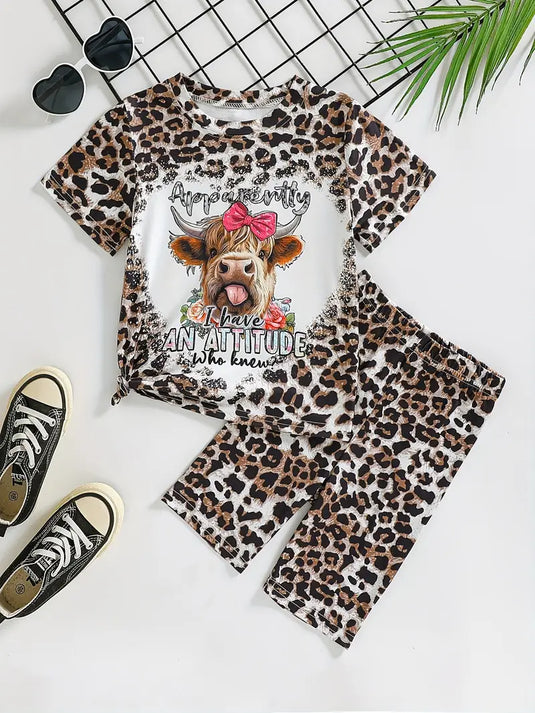 TMCHD17 - Girls 2 Piece Attitude Outfit