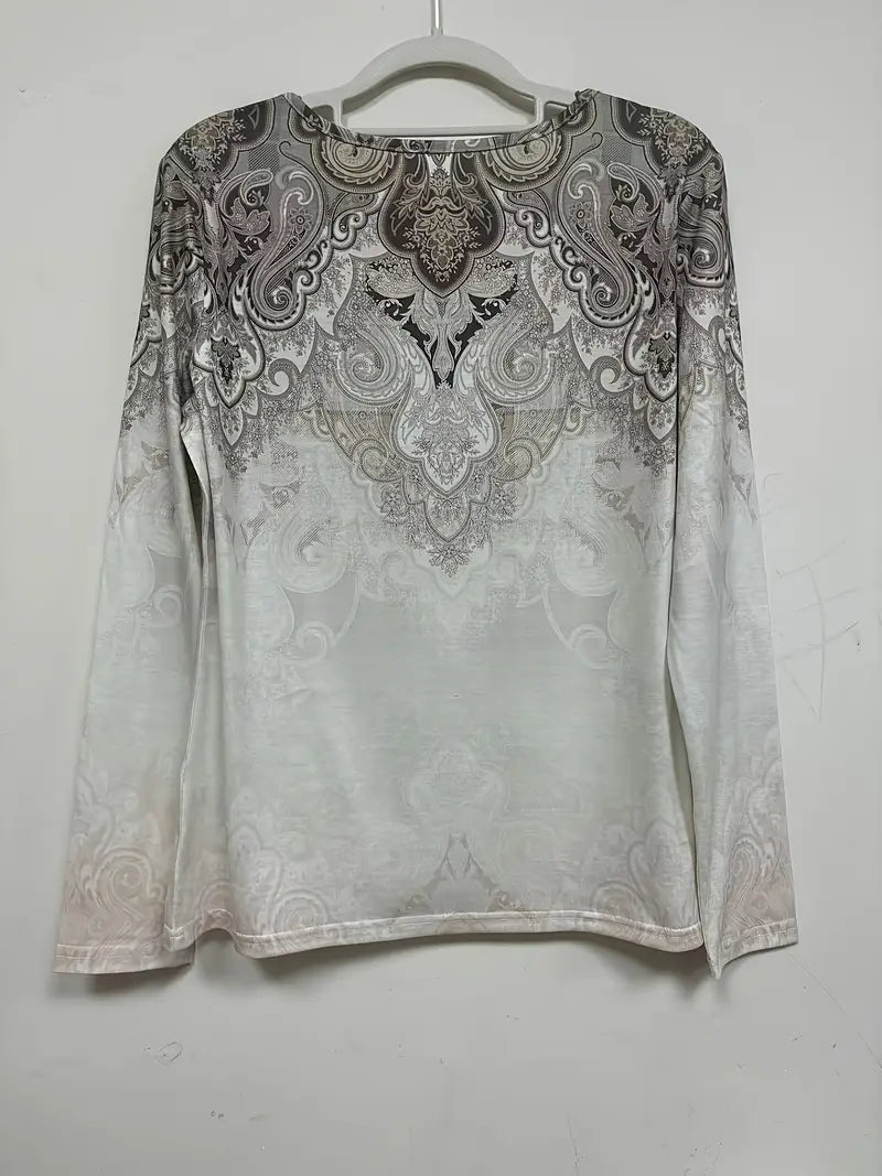 Load image into Gallery viewer, TMTSHT29 - Women&#39;s V Neck Long Sleeve Shirt
