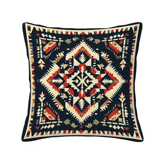 TMPL19 - 1 Piece Aztec Print Throw Pillow
