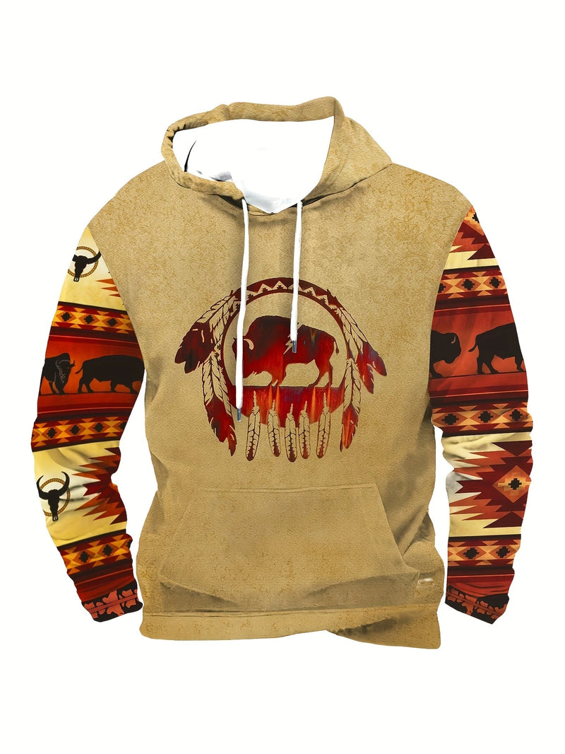 Load image into Gallery viewer, TMSWST4 - Native American Buffalo Sweatshirt

