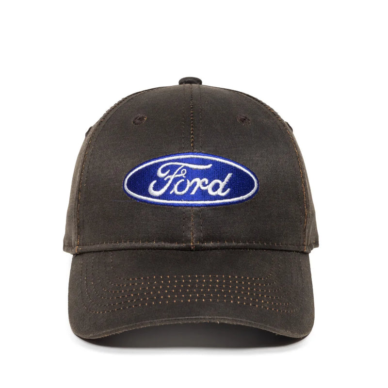 Load image into Gallery viewer, FRD14A - Ford Dark Brown Weathered Cotton Cap
