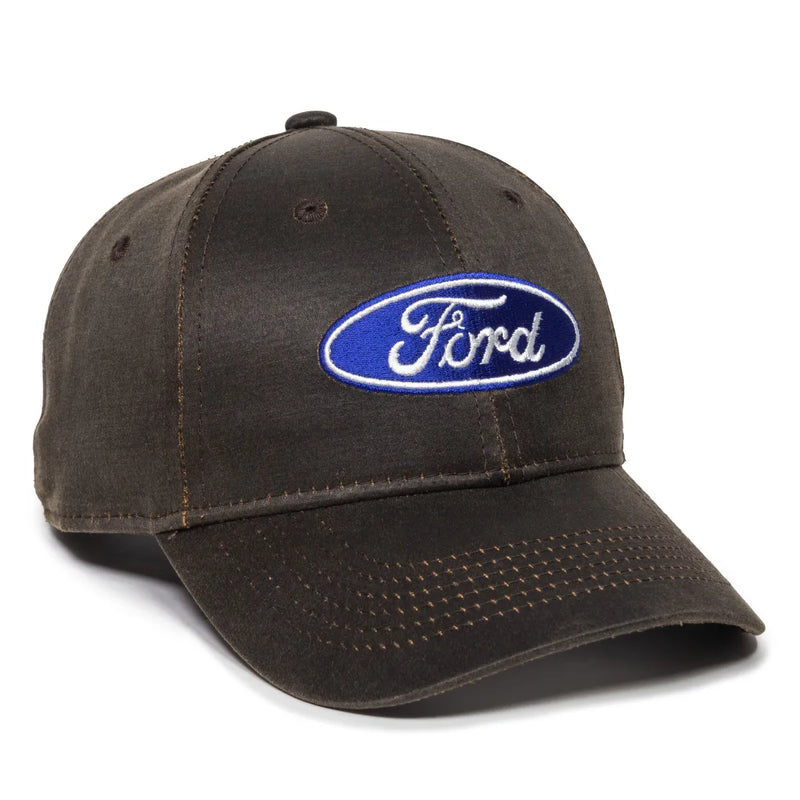Load image into Gallery viewer, FRD14A - Ford Dark Brown Weathered Cotton Cap
