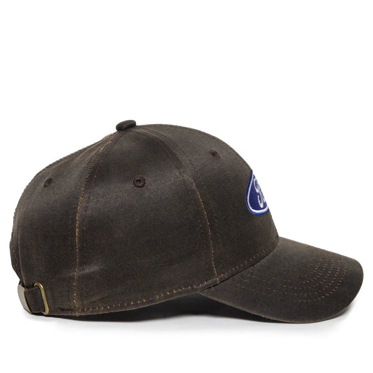 FRD14A - Ford Dark Brown Weathered Cotton Cap